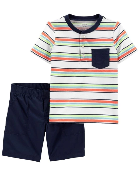 Conjunto 2 peças Carter's listras