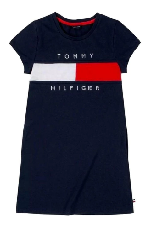 Vestido Tommy Hilfiger preto kids - comprar online
