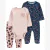 Kit 3 peças com macacão pijama Carter’s flores