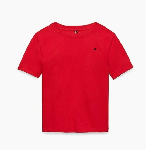 Camiseta básica Tommy Hilfiger Vermelha Infantil
