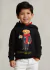 Moletom Polo Ralph Lauren com capuz Bear Preto Kids