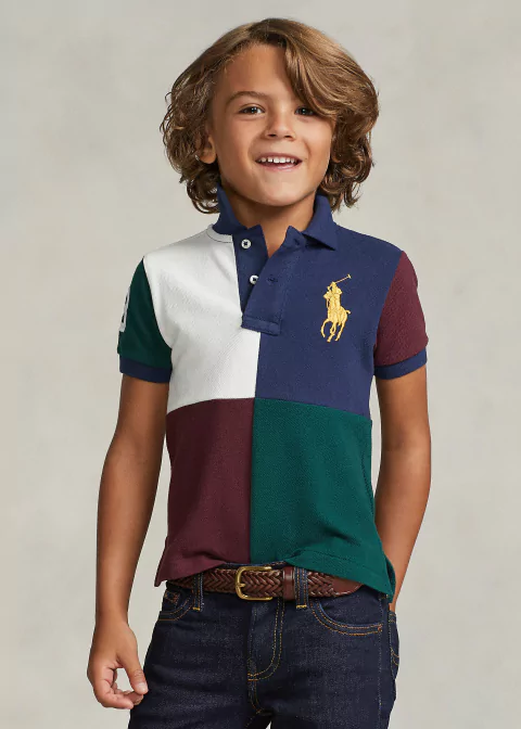 Camisa Polo Ralph Lauren big pony Gold Kids