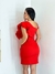 CRISTAL - VESTIDO COM ALÇA BABADO (VERMELHO) - loja online