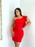 CRISTAL - VESTIDO COM ALÇA BABADO (VERMELHO)