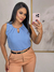 PAOLA - BLUSA DETALHE V (AZUL CEU)