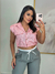 ALESSANDRA - BLUSA DE LINHO (ROSA BALÉ)