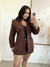 ISA - MAX BLAZER DE LINHO (MARROM) - comprar online