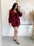 ISA - MAX BLAZER DE LINHO (VINHO) na internet