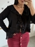 Imagem do SERENA - BATA CROPPED COM BABADO (PRETO)