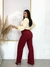 RAISSA - CALÇA RETA (VINHO) - Michely Collection