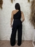 NATALI - MACACÃO PANTALONA NULA MANGA (PRETA) - Michely Collection