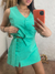 FRIDA - CONJUNTO COLETE E SHORT SAIA (AZUL TURQUESA) - comprar online