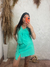 FRIDA - CONJUNTO COLETE E SHORT SAIA (AZUL TURQUESA)