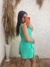 FRIDA - CONJUNTO COLETE E SHORT SAIA (AZUL TURQUESA) - loja online