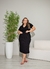 Conjunto malha canelada blusa e saia plus size na internet