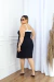 Vestido canelado náutico botões na internet
