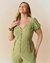 Macacão utilitário zíper plus size