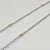 Cadena plana combinada (1.0mm - 50cm) (A.Q. y Acero Dorado) - comprar online