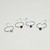 Anillo con cristal engarzado (Color Surtido) (A.Q.) - comprar online