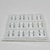 Abridor con cristal transparente x 12 pares (A.Q.)