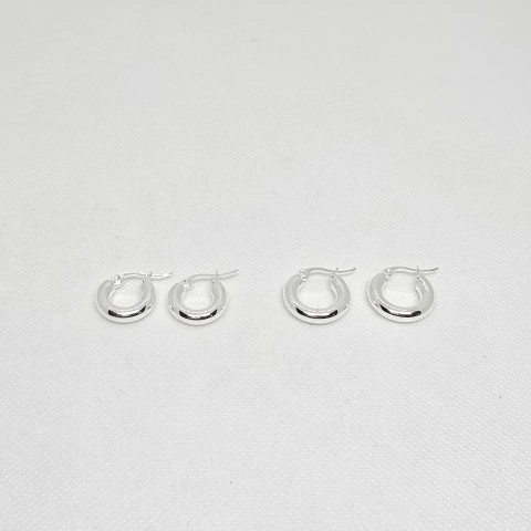 Argolla inflada maciza (Acero Blanco)