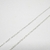 Cadena tres y uno (0.8mm - 50cm) (Acero Blanco)