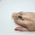 Anillo ancho flores y strass (A.Q.) en internet