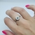 Anillo tipo Bvlgari con strass transparente (A.Q.) en internet