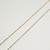 Cadena colita de ratón (1.2mm-50cm) (Acero Dorado)