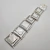 Tira de aros x 6 pares doble cuadrado (A.Q.) - comprar online