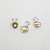 Anillo forma (Modelo Surtido-5) (Acero Dorado)