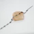 Pulsera con corazón y margaritas esmaltadas (18cm + 3cm) (A.Q) - comprar online