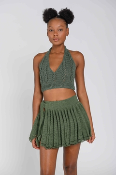 Top verde militar frente única - comprar online