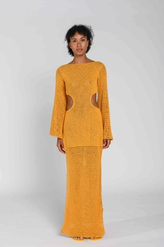 Vestido Mustard Manga triangulo
