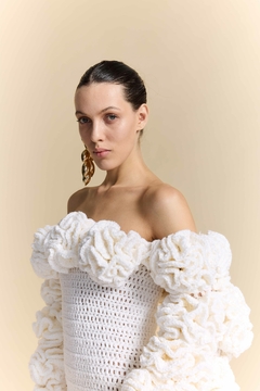 Dress branco Flores