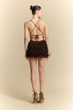 Dress Rolotê Chocolate na internet