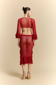 Saia Rolotê Midi Red - loja online