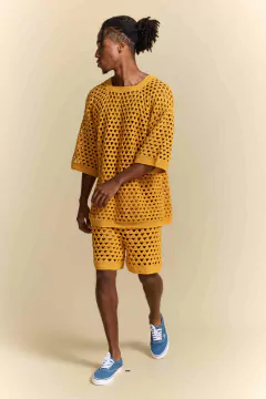 Tshirt Ampla Mustard