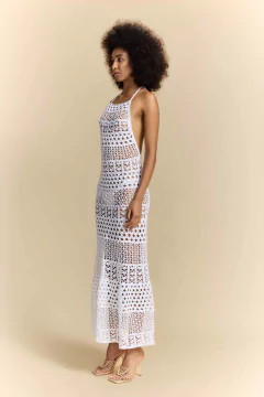 Dress Branco Vazado - Atelie Mão de Mãe
