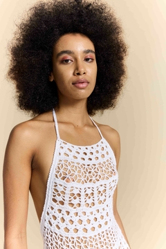 Dress Branco Vazado - comprar online