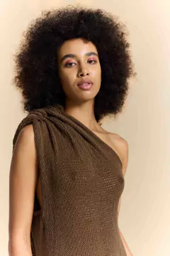 Dress Chocolate - Atelie Mão de Mãe