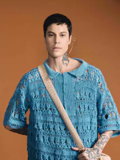 Camisa Polo Ampla Céu na internet