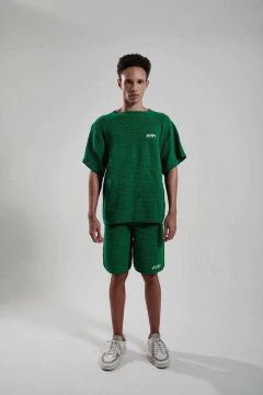 T-SHIRT FOLHA EM CROCHÊ