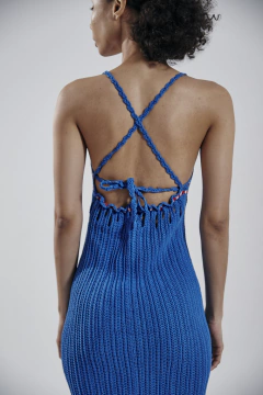DRESS MIDI BLUE on internet