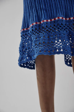 Image of DRESS MIDI BLUE