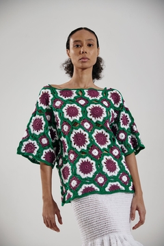 CAMISA BUQUÊ TRICOLOR - Atelie Mão de Mãe