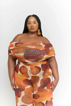 Camisa Drapeada Tule Cabaça - comprar online
