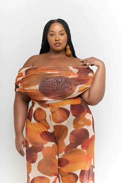 Camisa Drapeada Tule Cabaça