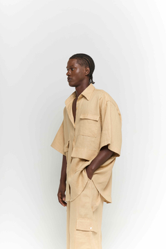 Camisa bolso Cargo Linen na internet