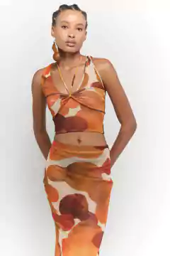 BERMUDA CROCHÊ TERRACOTA COM LISTRAS - (cópia) on internet